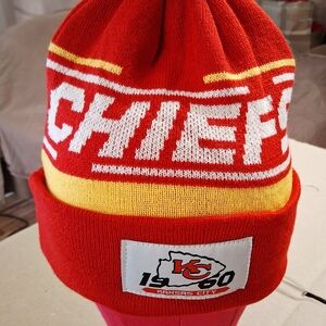 Kansas City Chiefs Red and Yellow Beanie